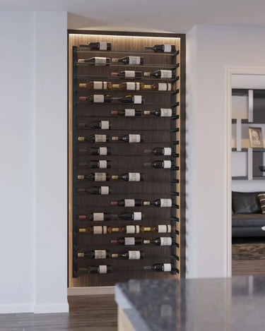 Evolution Wine Wall 15 3C Wall Mounted Metal Wine Rack