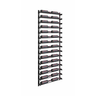 Evolution 75 in. High 2 Column Wine Wall in Matte Black Storing 30 Bottles