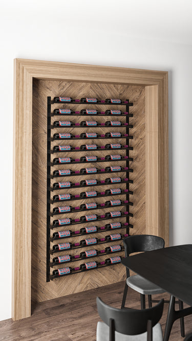 Evolution Wine Wall 30 3C Wall Mounted Metal Wine Rack