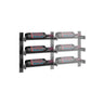 Evolution 15 in. High 1 Column Wine Wall Extension in Matte Black Storing 3 Bottles