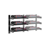Evolution 15 in. High 1 Column Wine Wall Extension in Matte Black Storing 6 Bottles