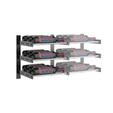 Evolution 15 in. High 1 Column Wine Wall Extension in Matte Black and Chrome Storing 9 Bottles