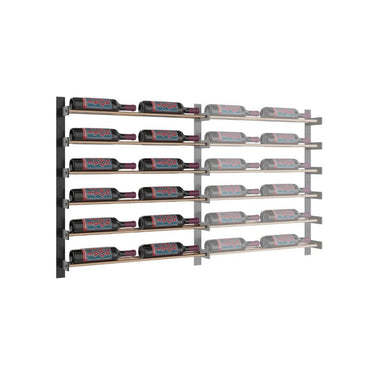 Evolution 30 in. High 2 Column Wine Wall Extension in Matte Black and Golden Bronze Storing 24 Bottles