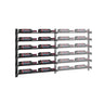 Evolution 30 in. High 2 Column Wine Wall Extension in Matte Black Storing 12 Bottles