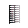 Evolution 45 in. High 1 Column Wine Wall Extension in Matte Black Storing 9 Bottles