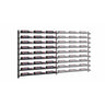 Evolution 45 in. High 3 Column Wine Wall Extension in Matte Black Storing 27 Bottles