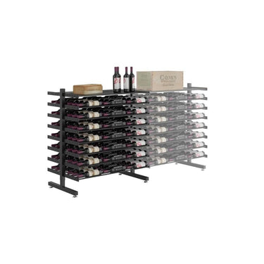 Evolution 126 Bottle Shelf Island Display Extension in Matte Black