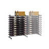 Evolution Shelf Island Display Extension in Matte Black Storing 162 Bottles