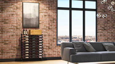 Evolution Single-Sided Island Display | Freestanding Metal Wine Rack