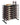 Evolution 126 Bottle Shelf Island Display Rack in Matte Black and Golden Bronze