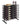 Evolution 126 Bottle Shelf Island Display Rack in Matte Black