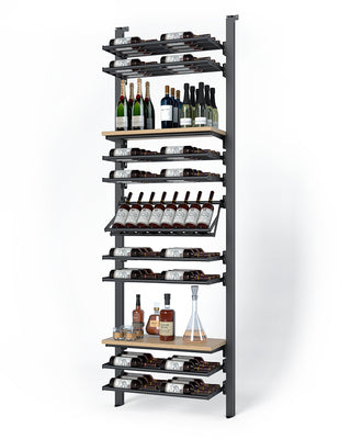 La Vieille Garde's Frontenac Webkit #11 27"- Metal Wine Rack in Natural Wood