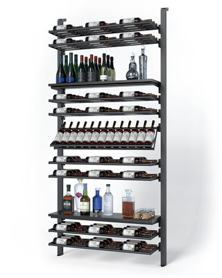 La Vieille Garde's Frontenac Webkit #11 41"- Metal Wine Rack in Black