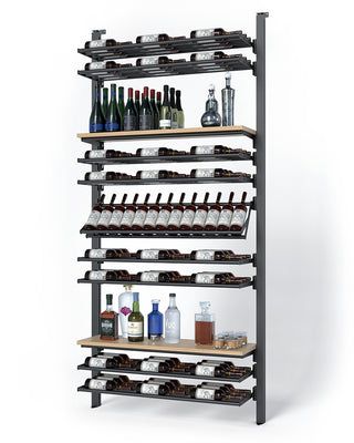 La Vieille Garde's Frontenac Webkit #11 41"- Metal Wine Rack in Natural Wood