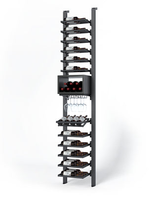 La Vieille Garde's Frontenac Webkit #12 14"- Metal Wine Rack in Black