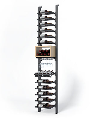 La Vieille Garde's Frontenac Webkit #12 14"- Metal Wine Rack in Natural Wood