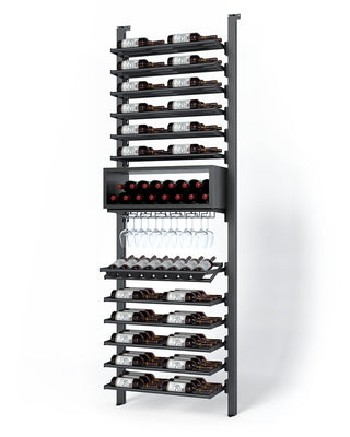 La Vieille Garde's Frontenac Webkit #12 27"- Metal Wine Rack in Black