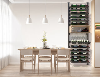 Lifestyle Image of La Vieille Garde's Frontenac Webkit #12 in Natural Wood- Metal Wine Rack 