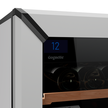 Goguette Small Single Zone Wine Fridge – White | 50+ Bottle Capacity