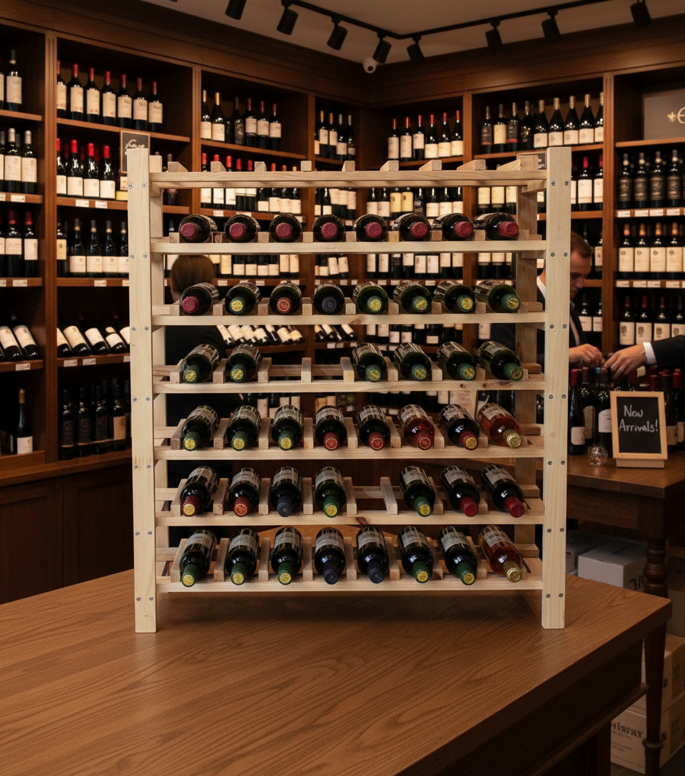 Wine Rack Members 7 Shelf Wooden Stackable Wine Rack | WineRacks.com – Wine Racks