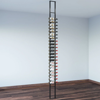 Lifestyle Image of VintageView's Floor to Ceiling Metal Wine Racks