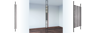 Lifestyle Image of VintageView's Floor to Ceiling Metal Wine Racks