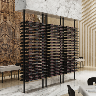 Lifestyle Image of VintageView's Evolution Metal Wine Racks