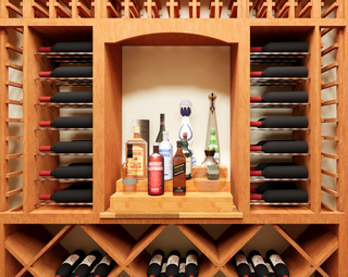 24" 3-Tier Liquor Bottle Display Shelf