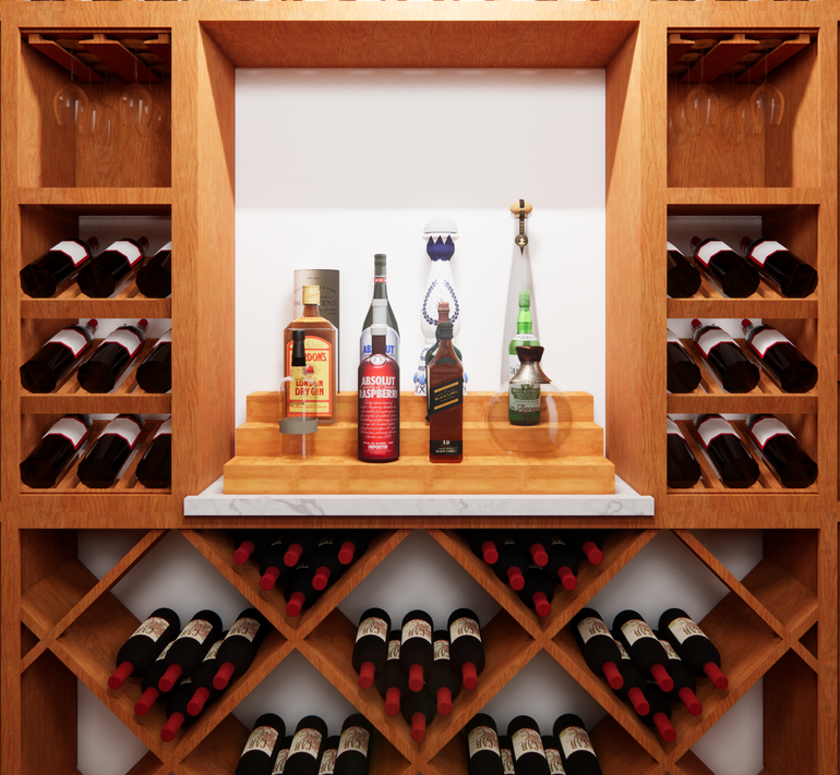 Wine Bar and Bourbon Storage – Wine Racks