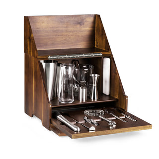 Madison Acacia Tabletop Bar Set