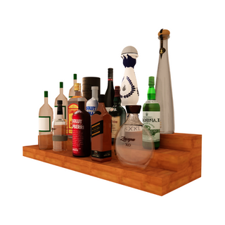 36" 3-Tier Liquor Bottle Display Shelf