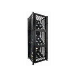 Case & Crate Freestanding Metal Wine Rack Locker With Secure Back- 48 Bottle Capacity