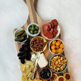 Long Handle Charcuterie and Cutting Board with Food