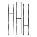 W Series 12 Foot Wine Rack Frame in Chrome Luxe