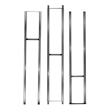 W Series 12 Foot Wine Rack Frame in Chrome Luxe