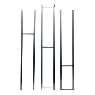 W Series 12 Foot Wine Rack Frame in Brushed Nickel