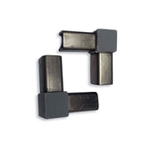 Wine Rack Frame Elbow in Brushed Nickel