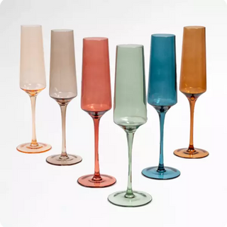 Colored Champagne Flutes