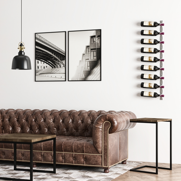 Left Helix Single 45 in Cool Gray in a Living Room