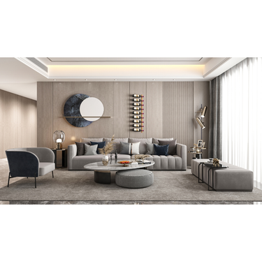 Left Helix Single 45 in Golden Bronze in a Living Room