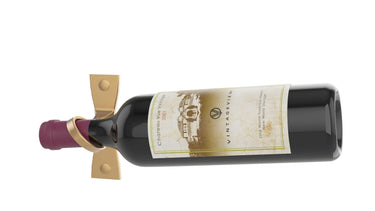 Helix Single 5 Minimalist Wall Mounted Metal Wine Rack