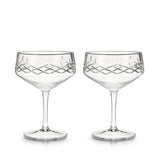 Admiral Crystal Coupe Glasses, Set of 2