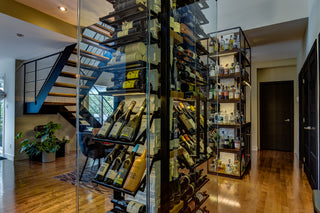 Lifestyle Image of La Vieille Garde's Frontenac Metal Wine Racks