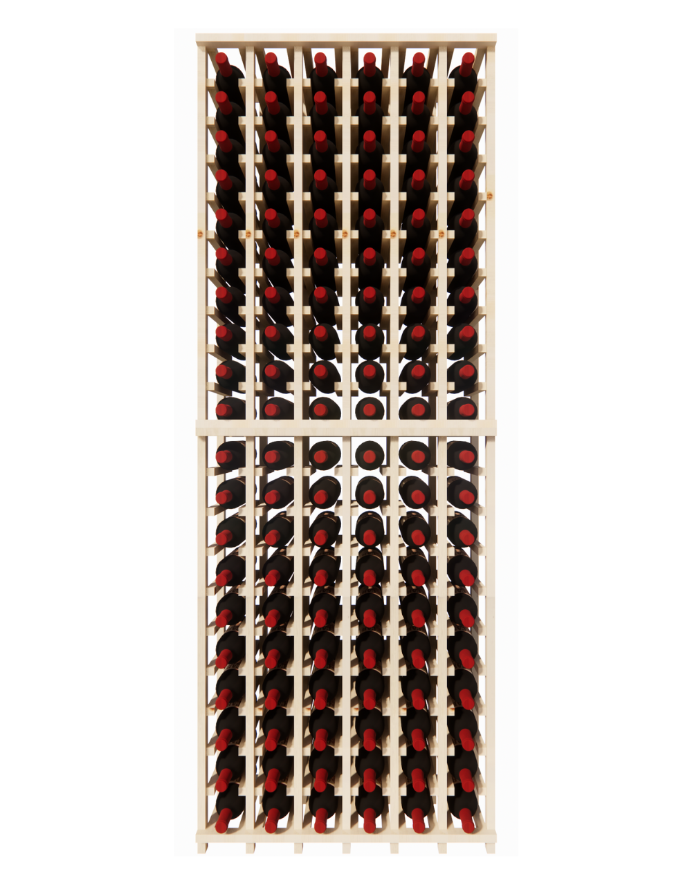 6 Column Pine Wine Rack Kit – Wine Racks