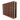 Side view of a 11 column pine wooden wine rack storing 110 bottles