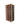 Side view of a 4 column pine wooden wine rack storing 40 bottles