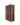 Side view of a 5 column pine wooden wine rack storing 50 bottles