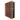 Side view of a 6 column pine wooden wine rack storing 60 bottles