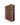 Side view of a 6 column pine wooden wine rack storing 60 bottles