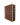 Side view of a 7 column pine wooden wine rack storing 70 bottles